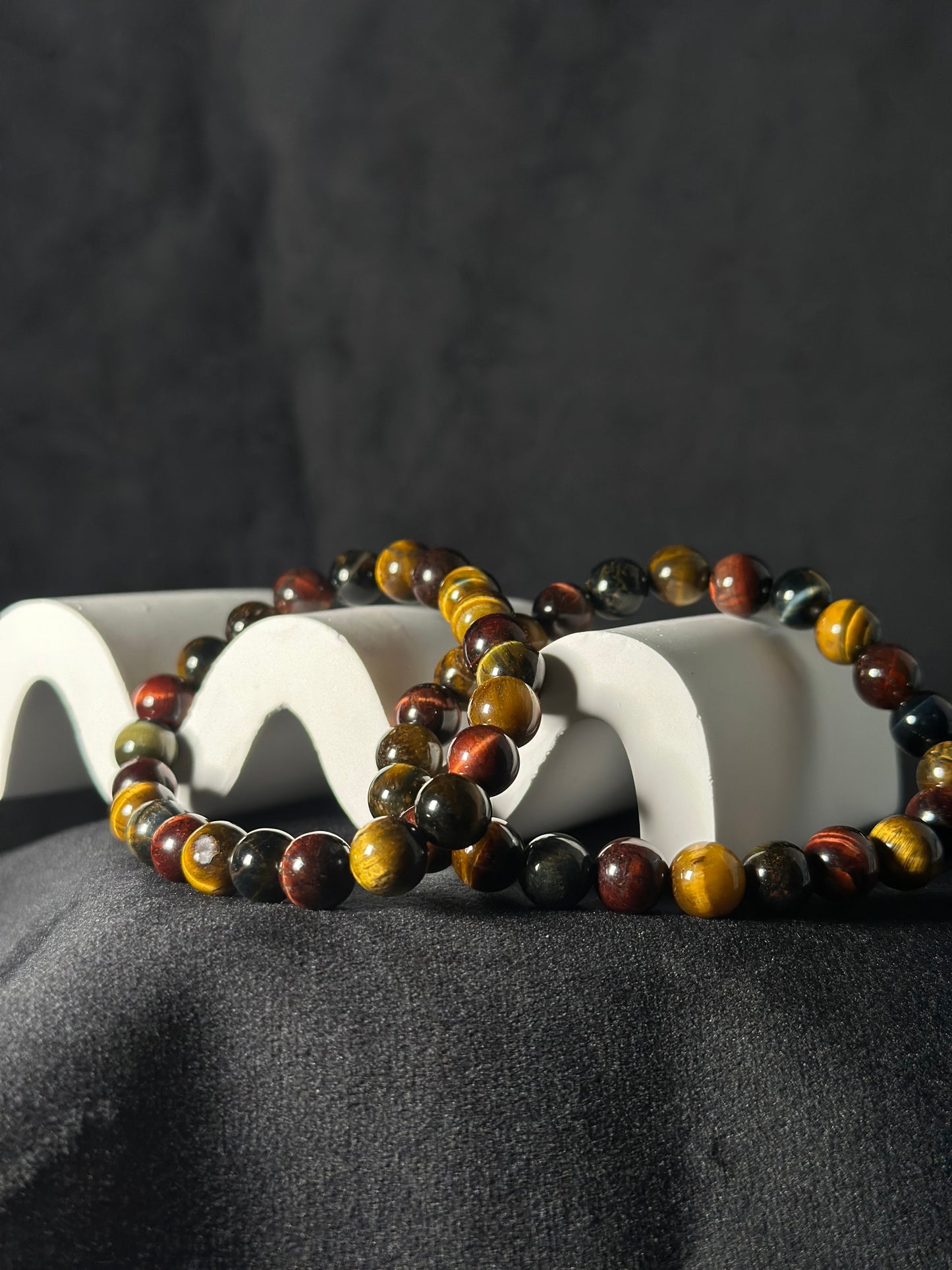 Bracciale Triplo Occhio Falco, Tigre, Bue - Protezione stabilità e coraggio