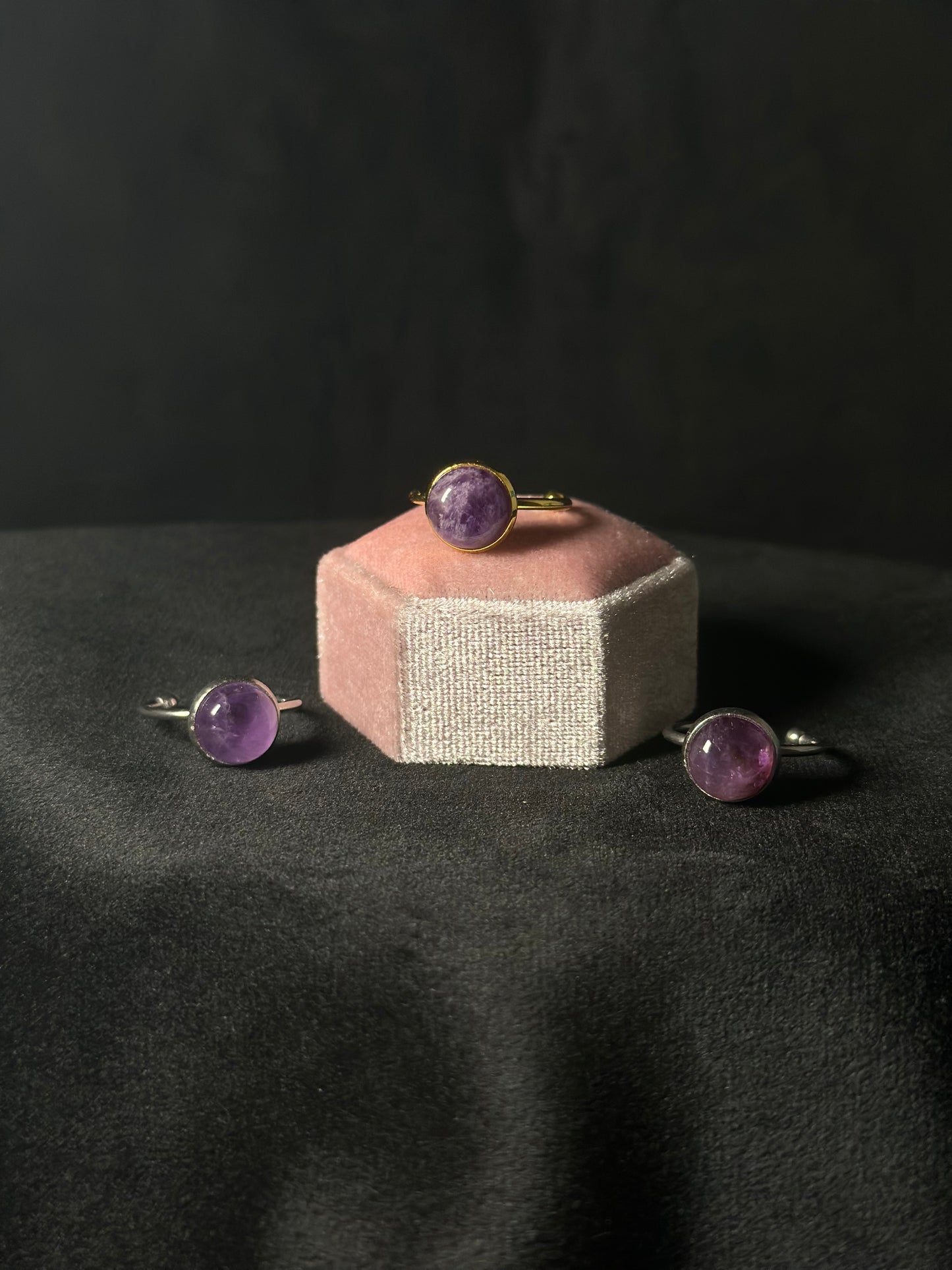 Anello Ametista (ACCIAIO)