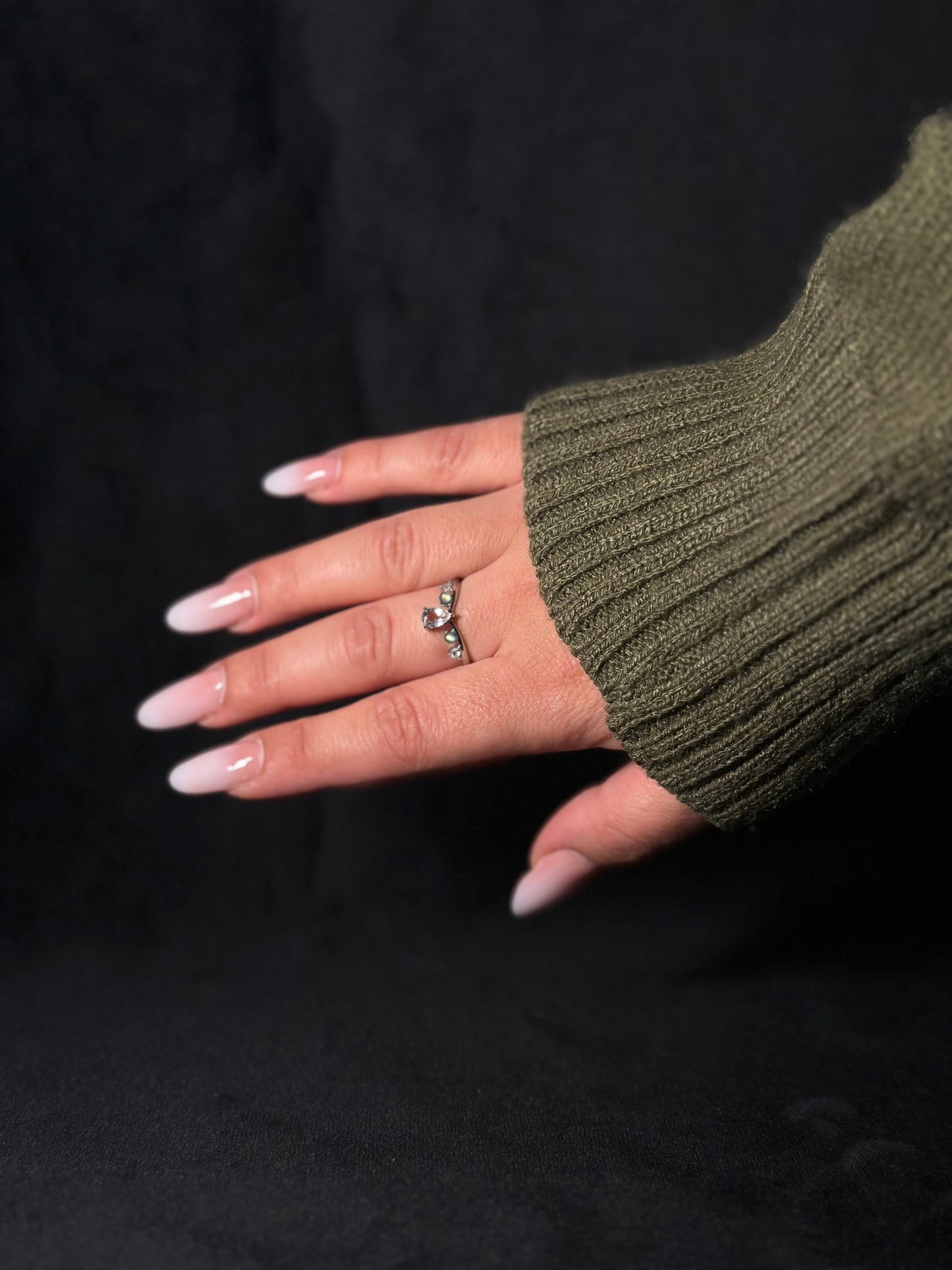 Anello Quarzo ialino e Labradorite- Chiarezza mentale e Protezione