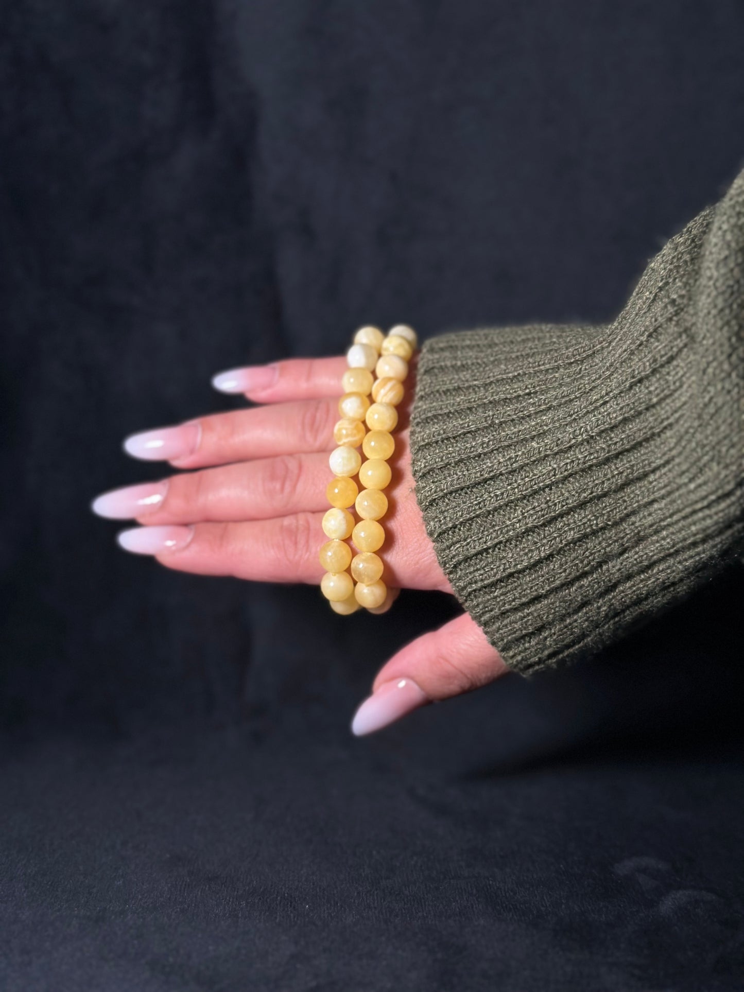 Bracciale calcite Gialla - Vitalità, Gioia e fiducia