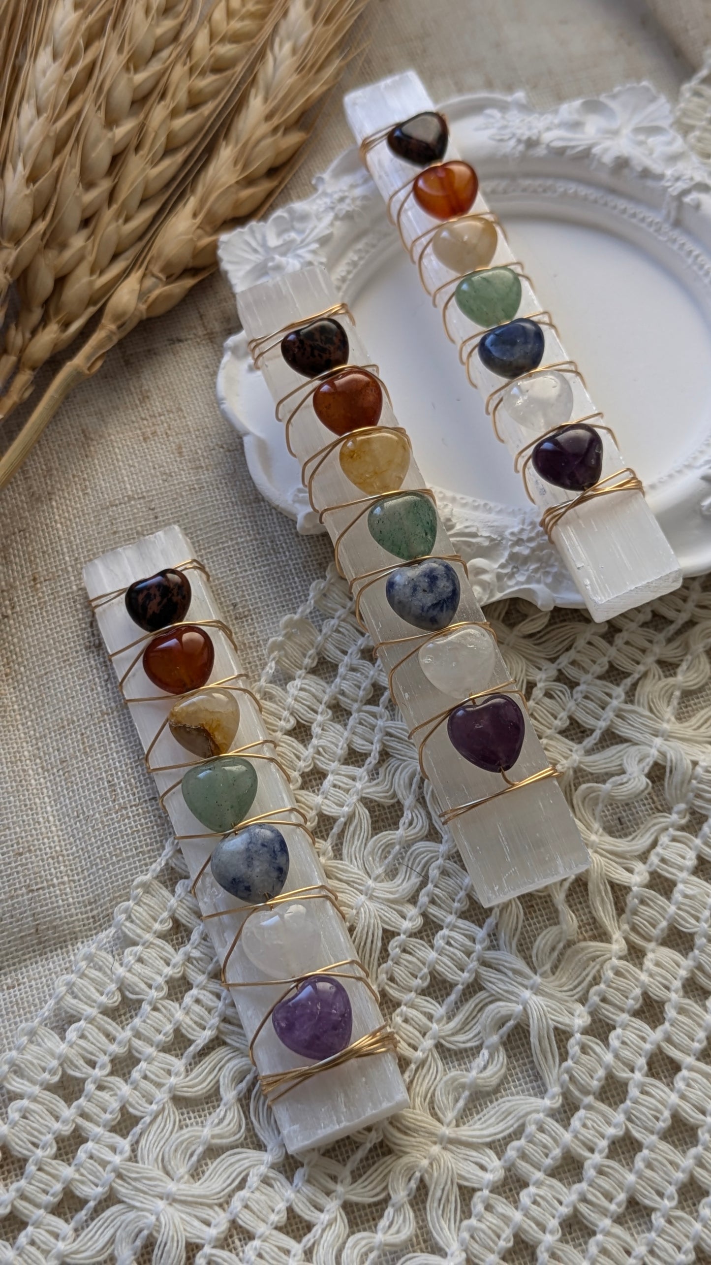 Stick chakra in selenite