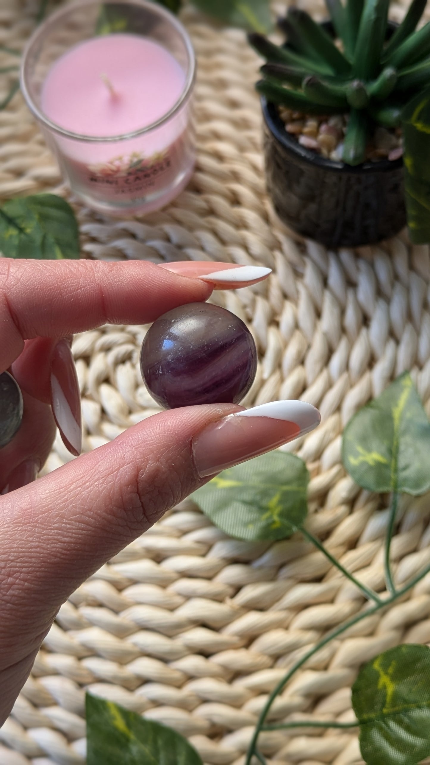 Sfera fluorite baby - Intreccidichiara
