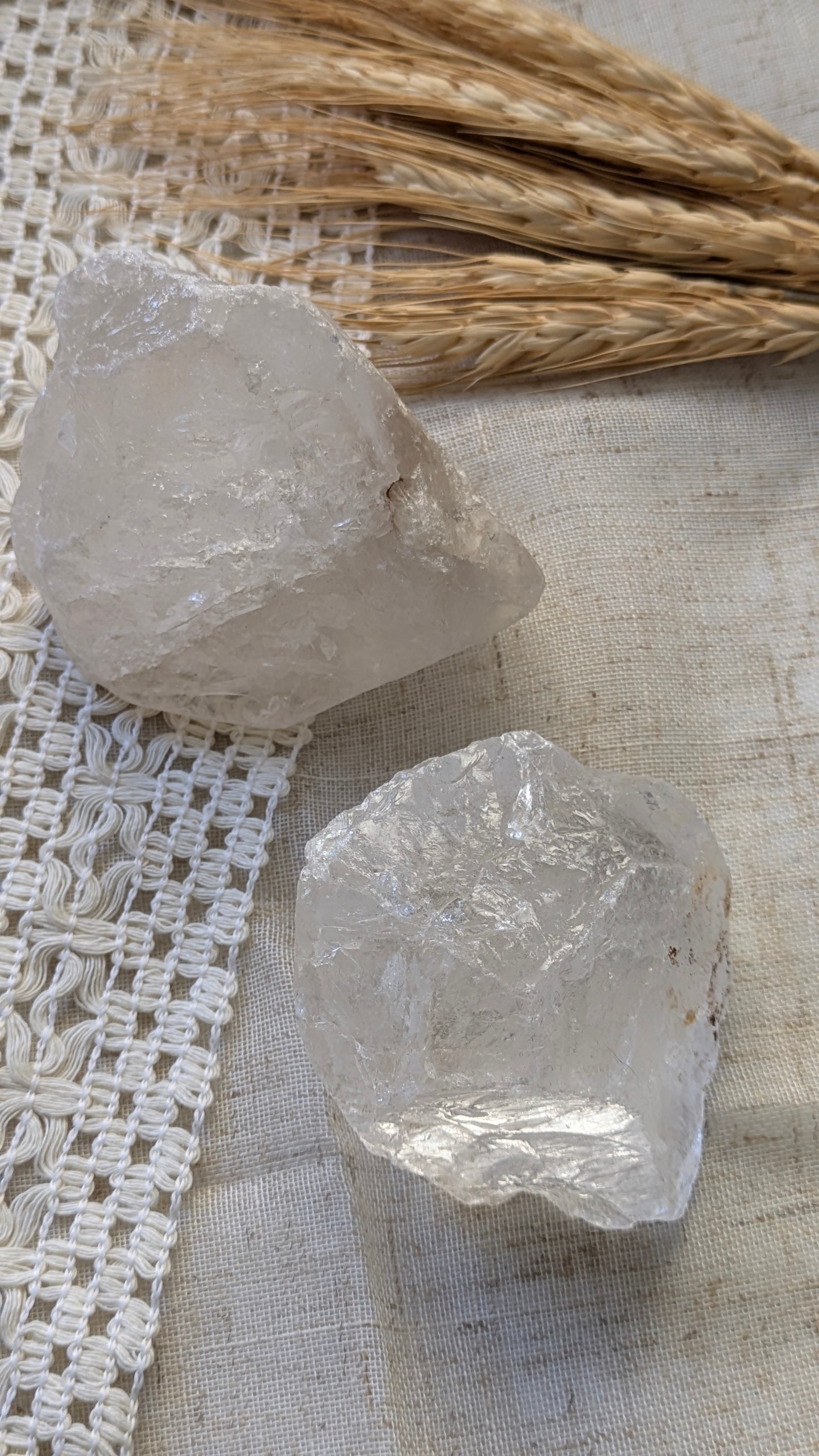Quarzo ialino Grezzo - Intreccidichiara