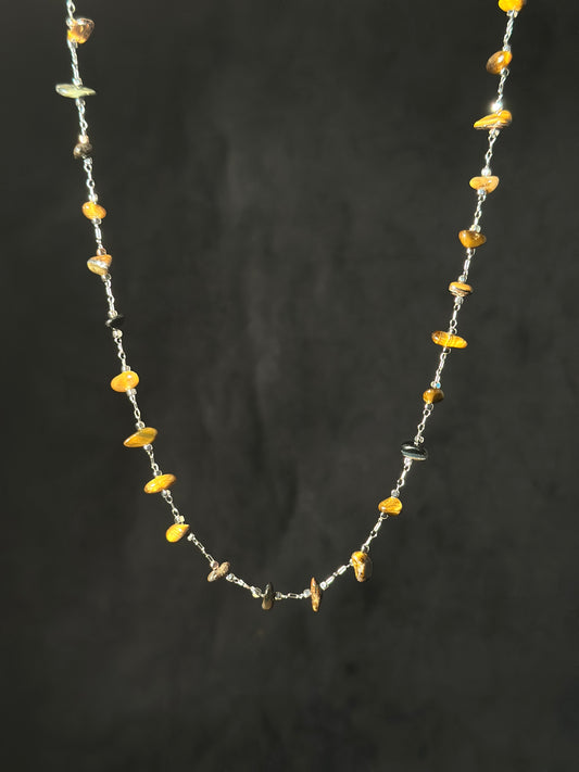 Collana Occhio di tigre (Acciaio)
