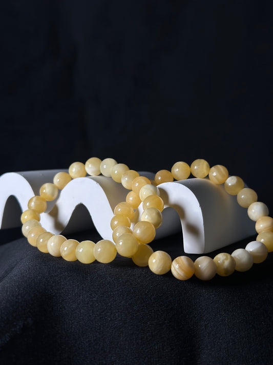 Bracciale calcite Gialla - Vitalità, Gioia e fiducia