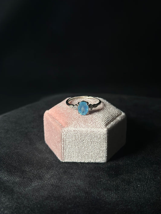 Anello acquamarina (Argento925) - Intreccidichiara