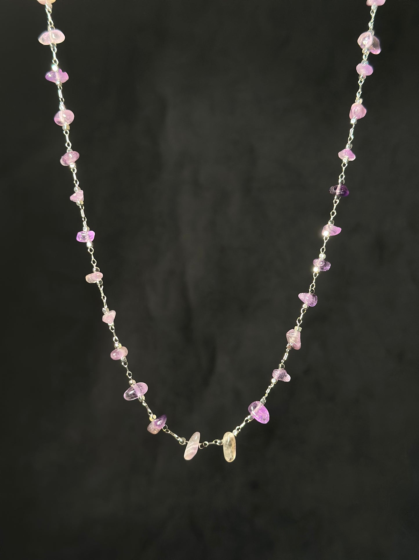 Collana Ametista (acciaio)