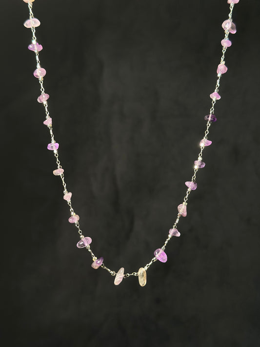 Collana Ametista (acciaio)