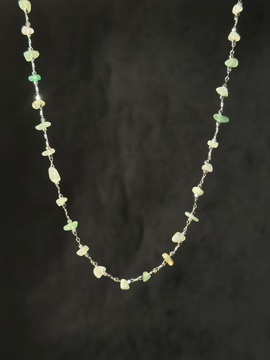 Collana Avventurina (acciaio)