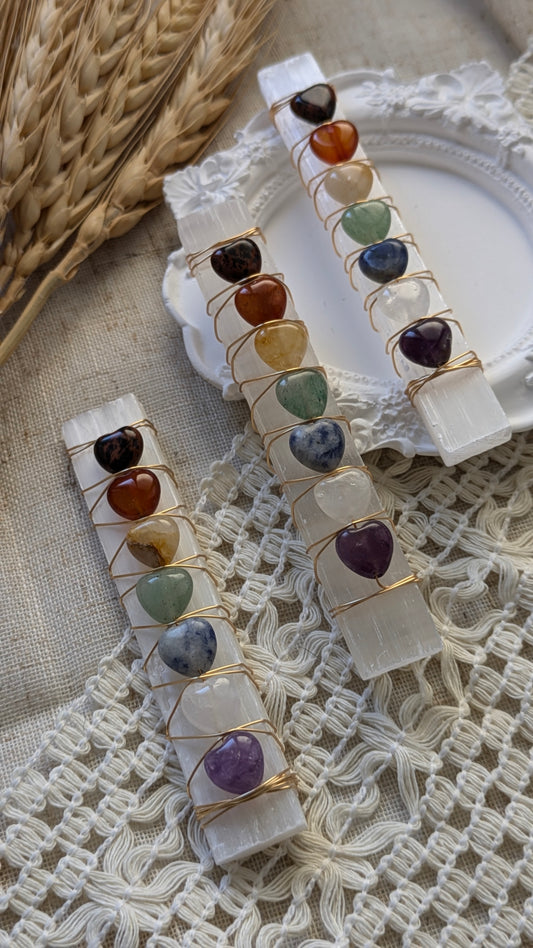 Stick chakra in selenite