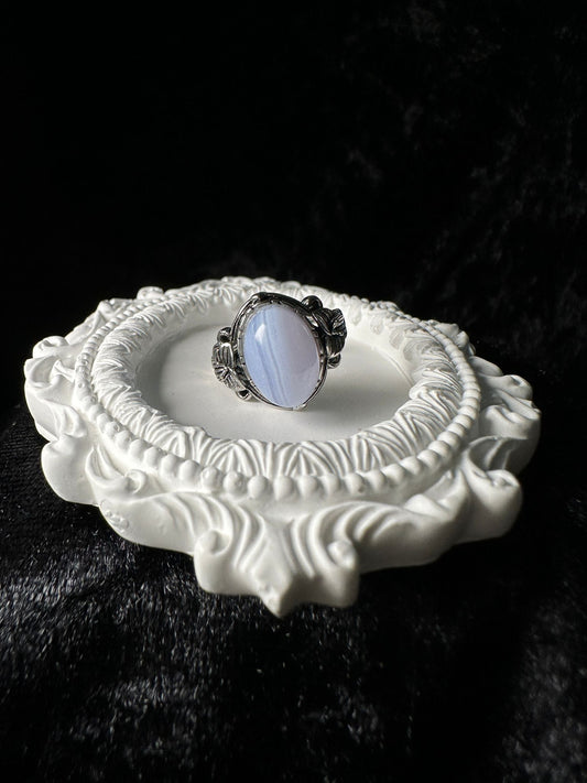 Anello Agata Blu Lace