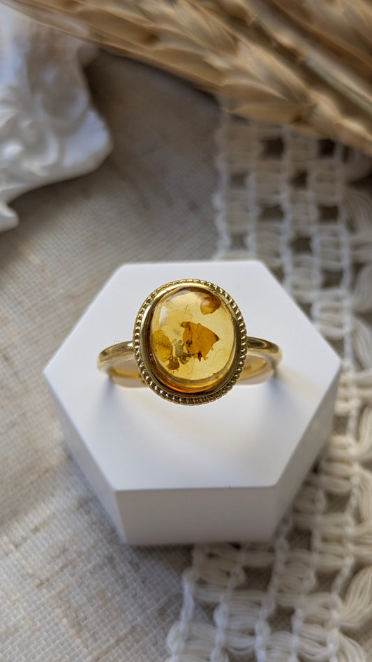 Anello Ambra Gold