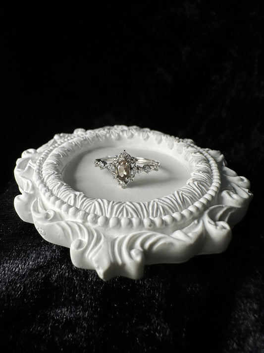 Anello Quarzo Fumè