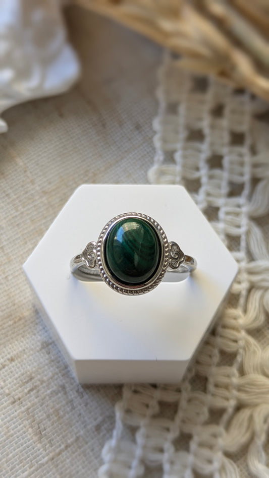 Anello Malachite - Intreccidichiara