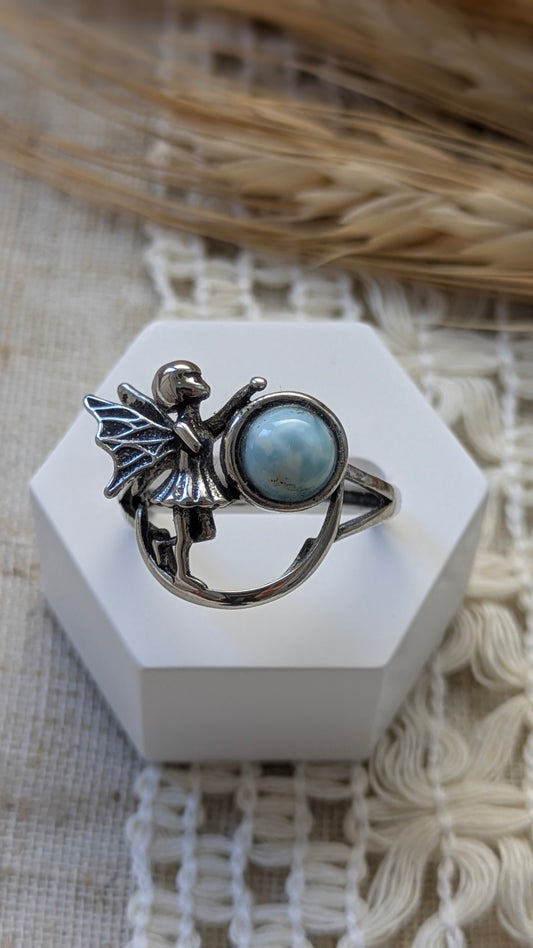 Anello in Larimar