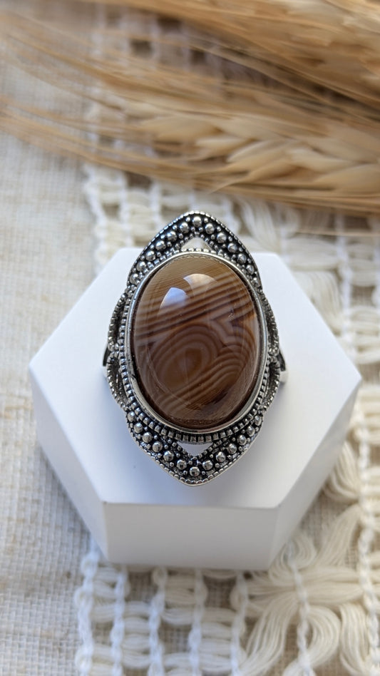 Anello Agata di Botswana