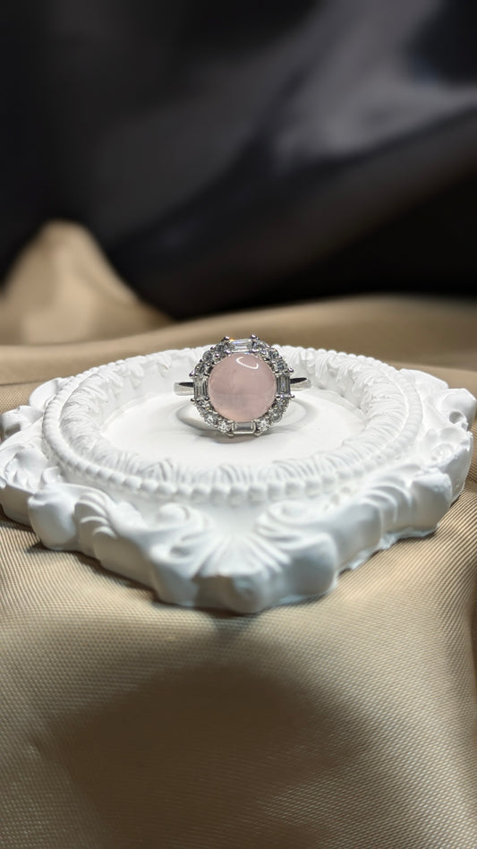 Anello Quarzo Rosa