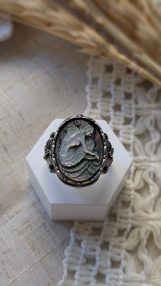 Anello Abalone Nero